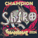 Sticker | sh1ro (Glitter, Champion) | Shanghai 2024