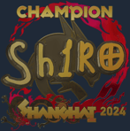 Sticker | sh1ro (Gold, Champion) | Shanghai 2024