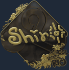 Sticker | sh1ro (Gold) | Rio 2022 Sticker | sh1ro (Gold) | Rio 2022 image