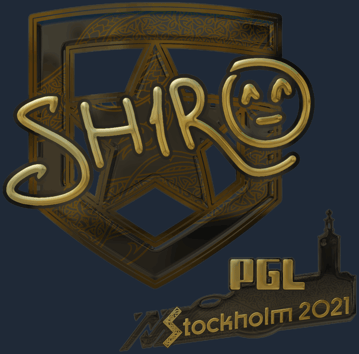 Sticker | sh1ro (Gold) | Stockholm 2021
