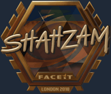 Sticker | ShahZaM (Gold) | London 2018 image