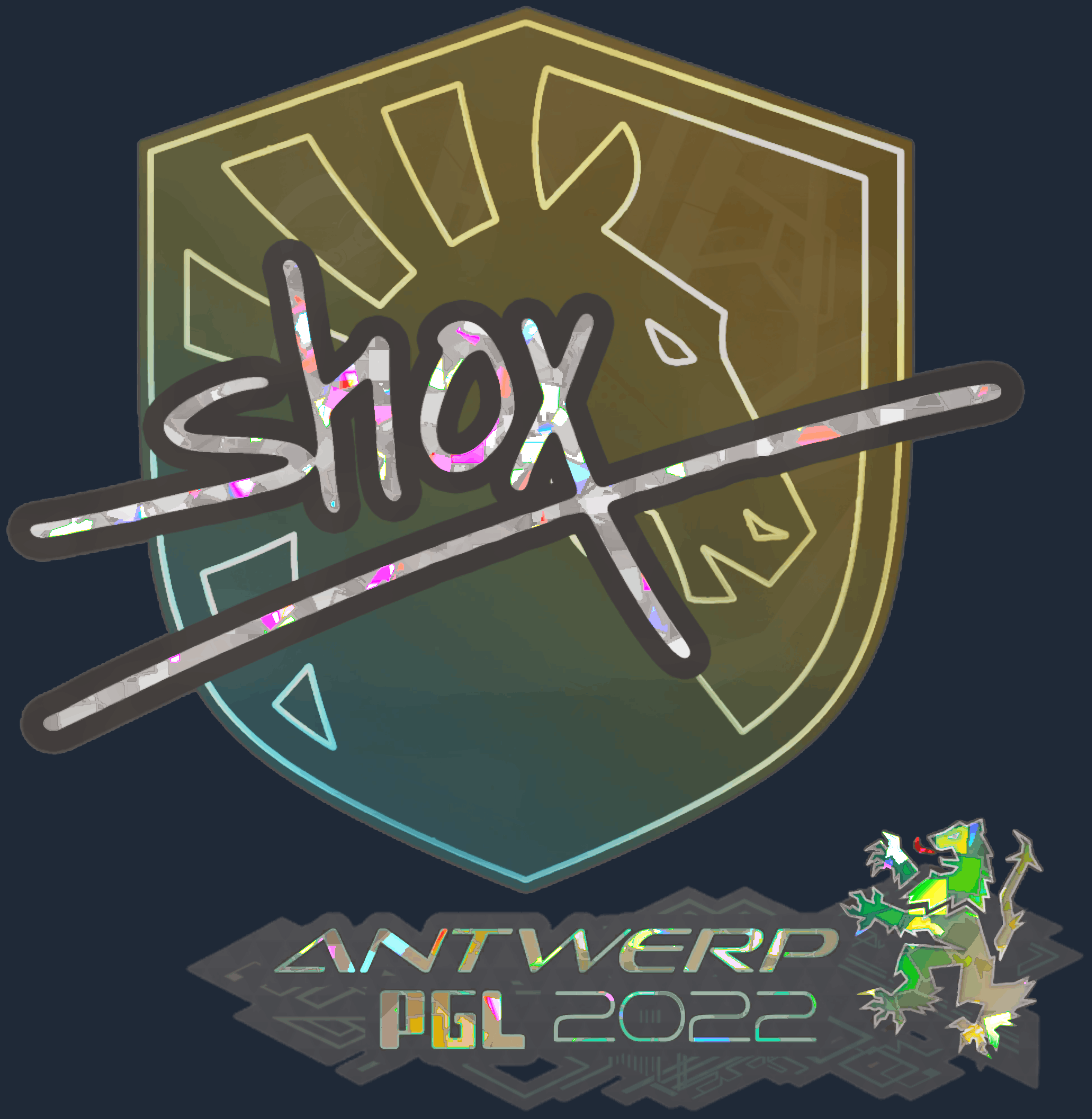 Sticker | shox (Glitter) | Antwerp 2022