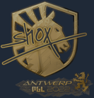 Sticker | shox (Gold) | Antwerp 2022 image