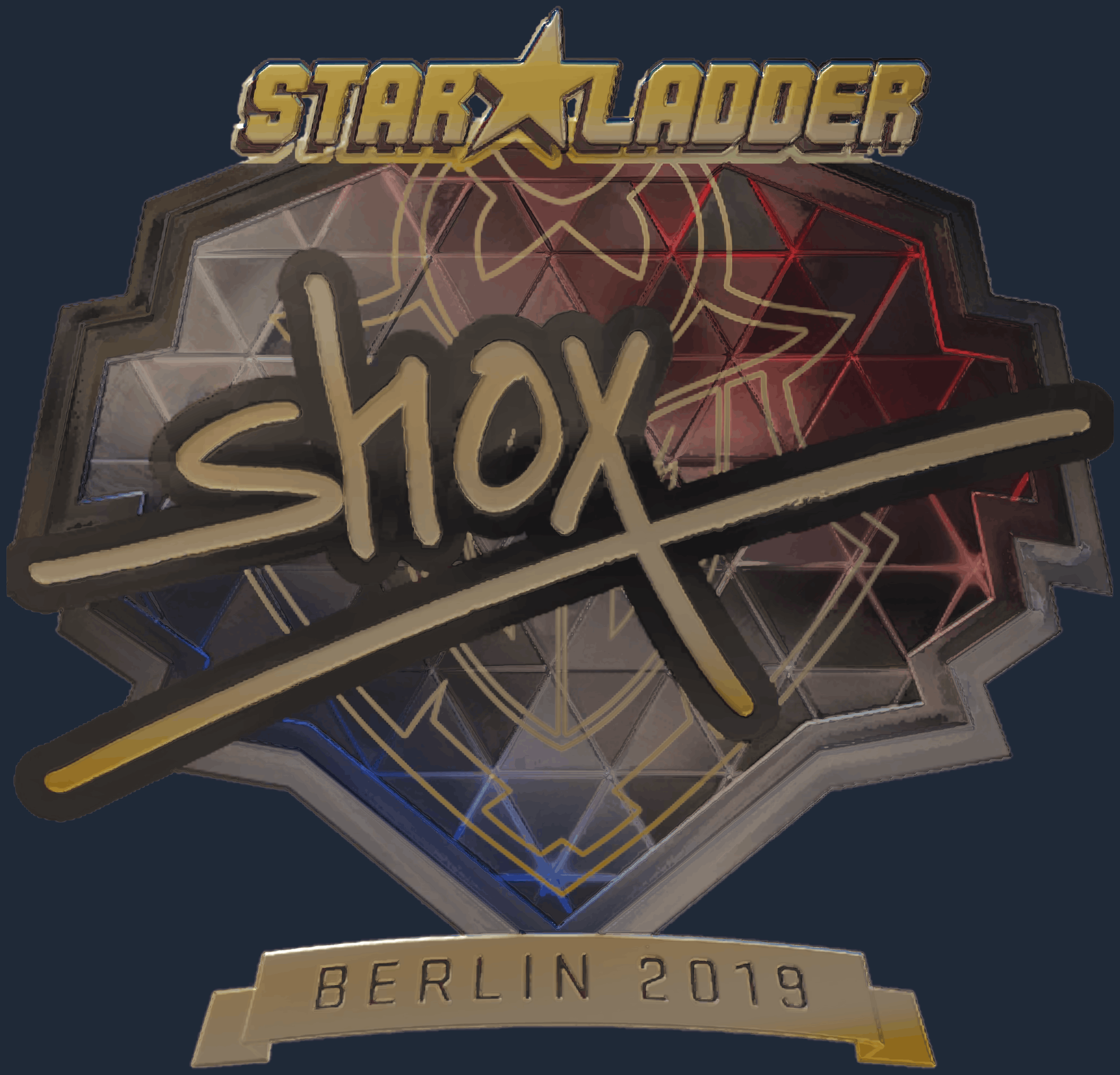 Sticker | shox (Gold) | Berlin 2019