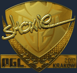 Sticker | shox (Gold) | Krakow 2017