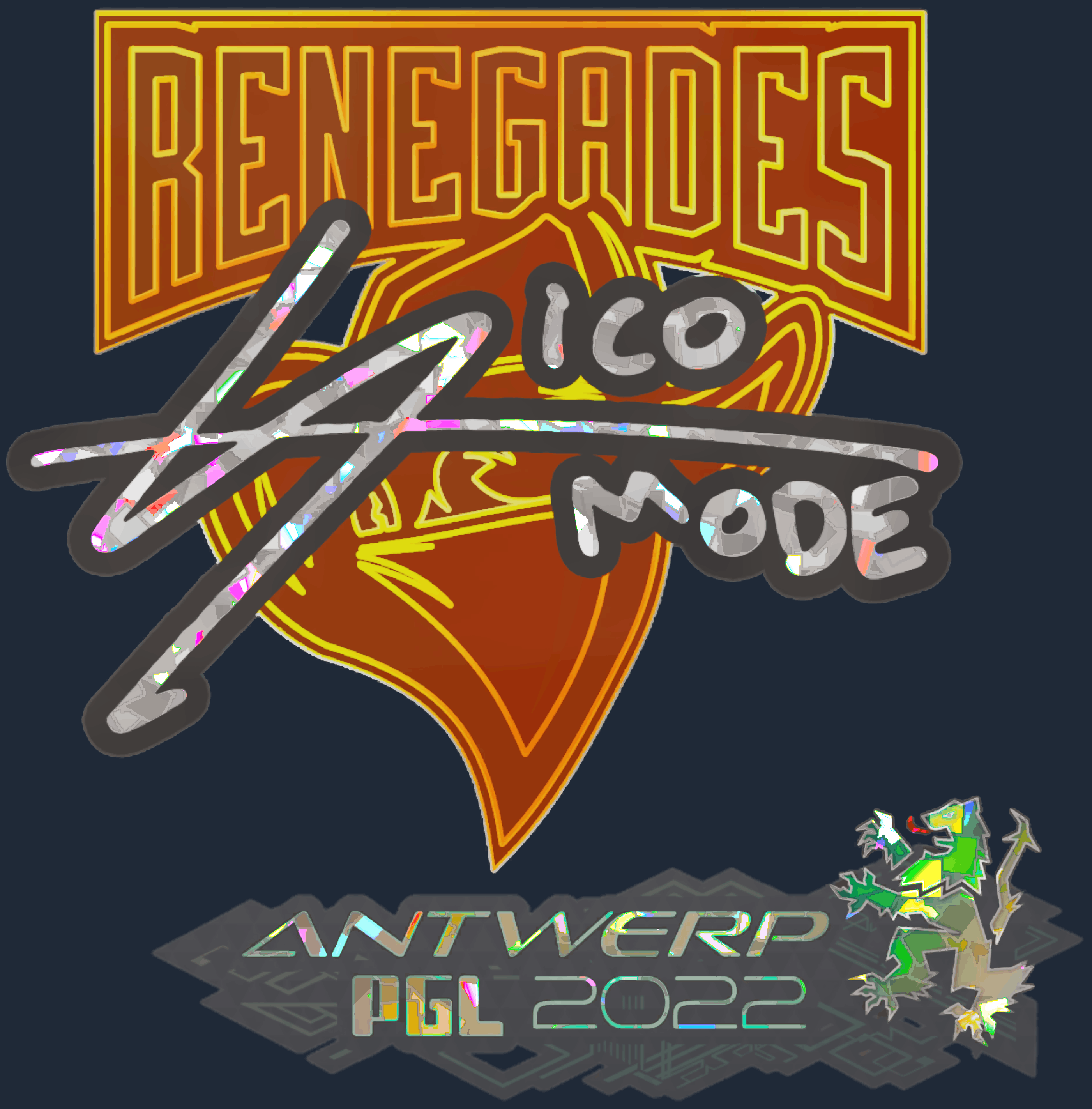 Sticker | sico (Glitter) | Antwerp 2022