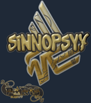 Sticker | sinnopsyy (Gold) | Paris 2023