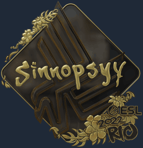 Sticker | sinnopsyy (Gold) | Rio 2022