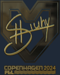 Sticker | siuhy (Gold) | Copenhagen 2024