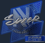 Sticker | SIXER (Foil) | Atlanta 2017