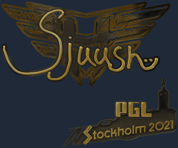 Sticker | sjuush (Gold) | Stockholm 2021
