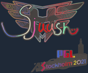 Sticker | sjuush (Holo) | Stockholm 2021