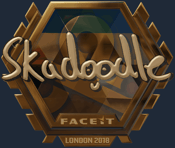 Sticker | Skadoodle (Gold) | London 2018