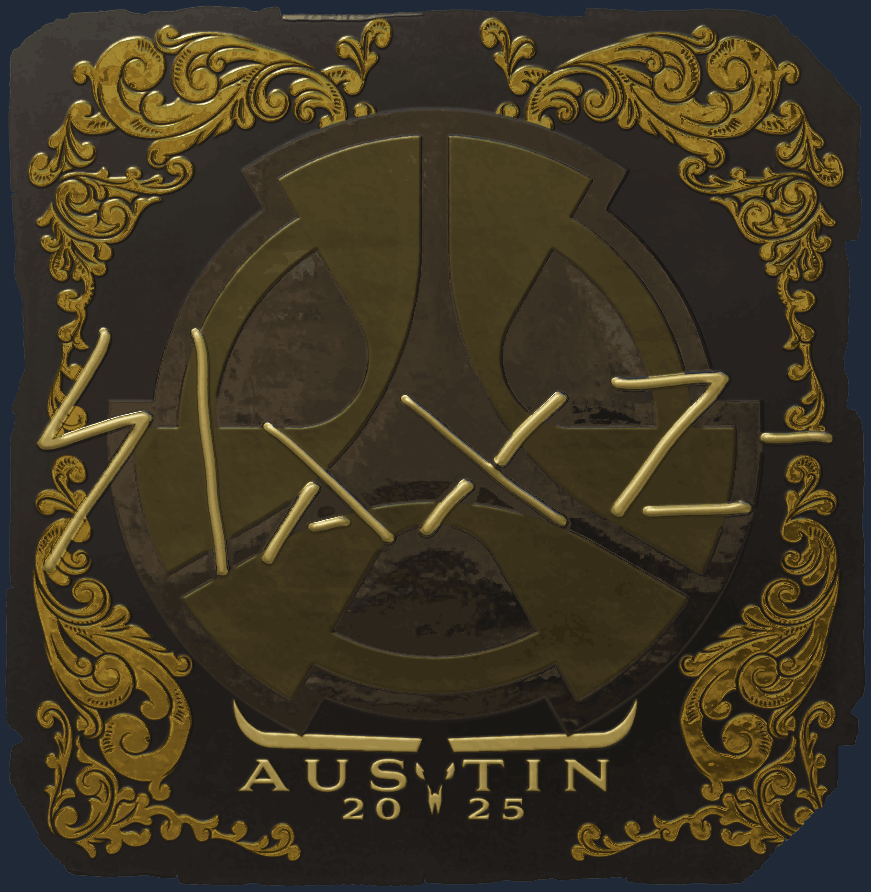 Sticker | slaxz- (Gold) | Austin 2025