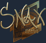 Sticker | Snax (Gold) | Boston 2018