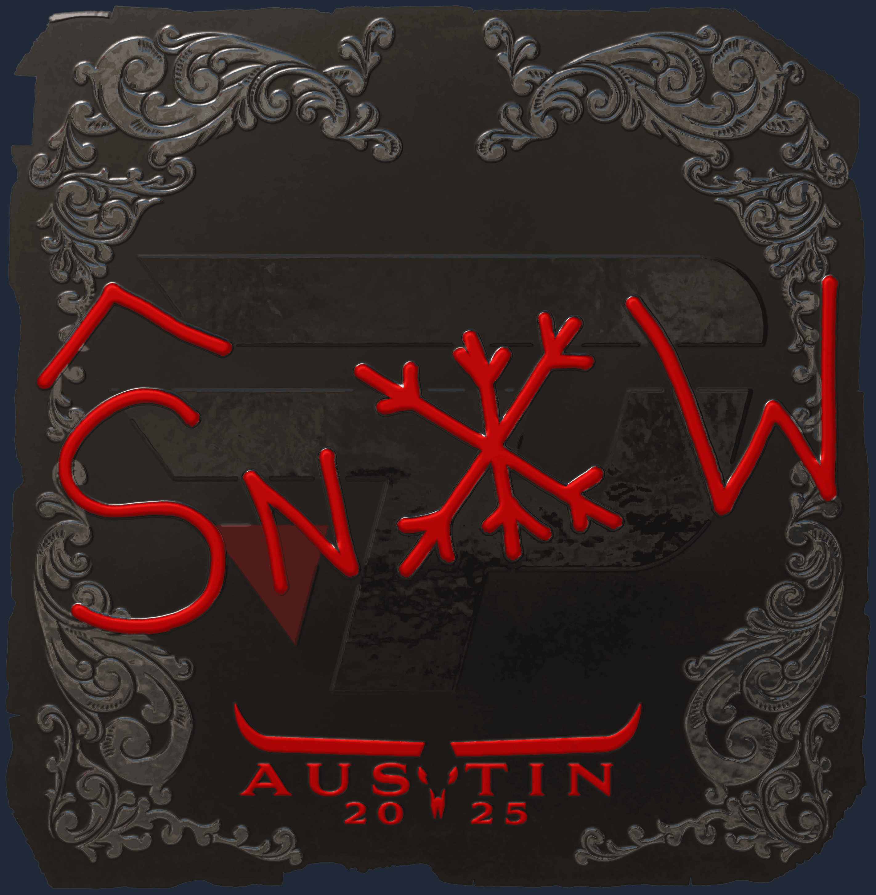 Sticker | snow (Foil) | Austin 2025