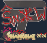 Sticker | snow (Glitter) | Shanghai 2024