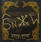 Sticker | snow (Gold) | Austin 2025
