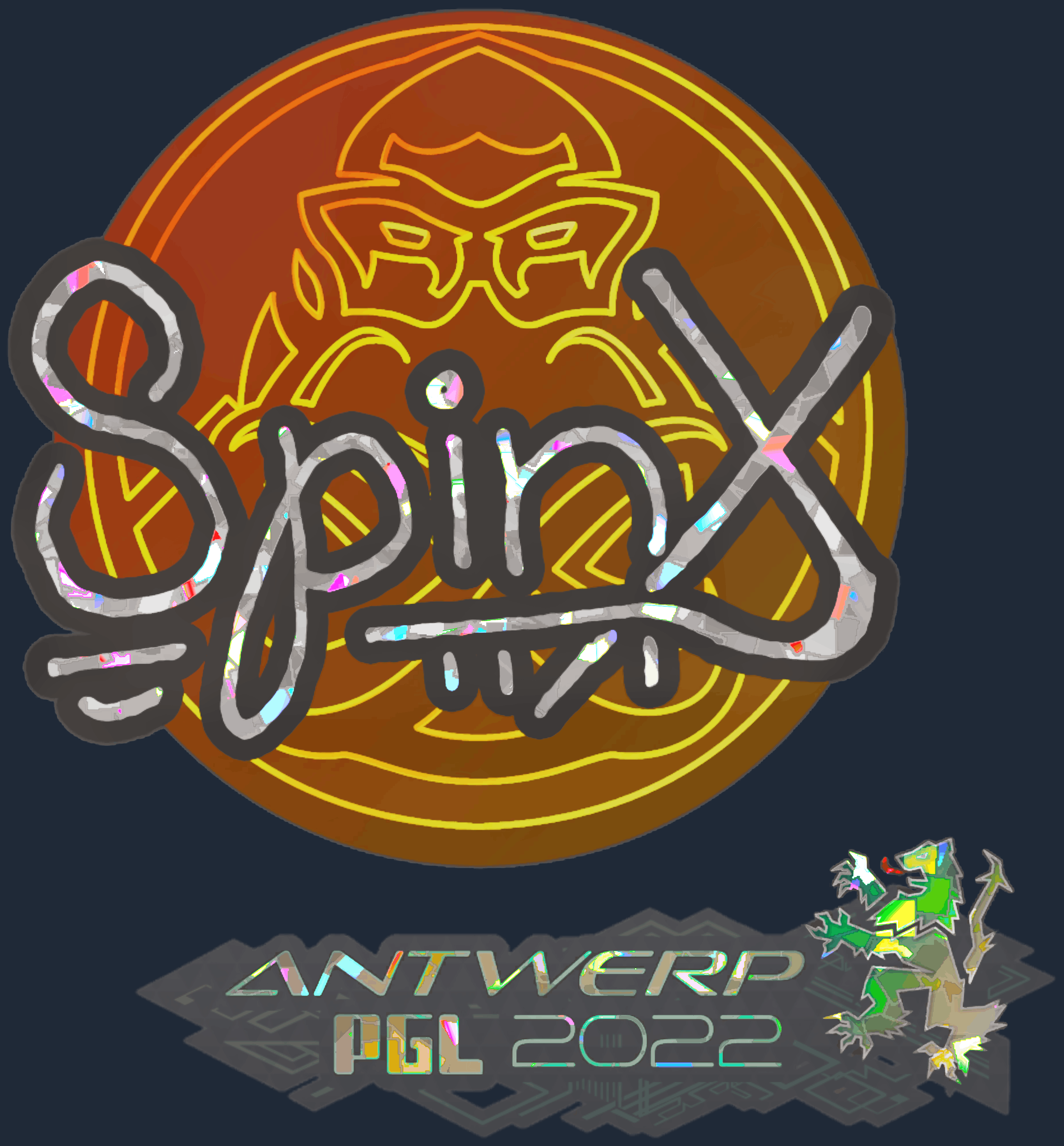 Sticker | Spinx (Glitter) | Antwerp 2022