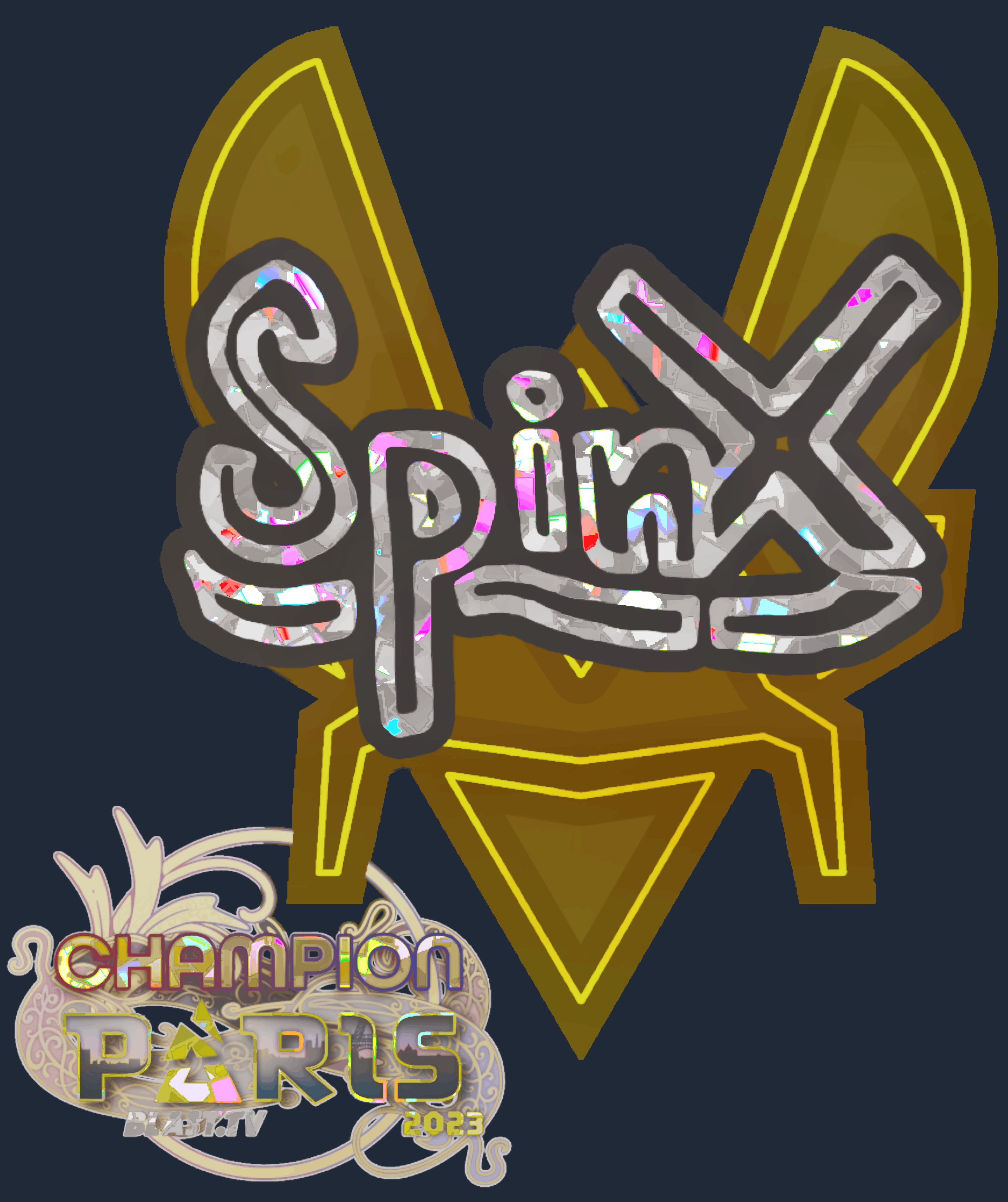 Sticker | Spinx (Glitter, Champion) | Paris 2023