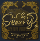 Sticker | Starry (Gold) | Austin 2025 Sticker | Starry (Gold) | Austin 2025 image