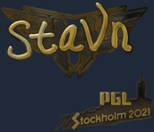 Sticker | stavn (Gold) | Stockholm 2021