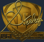 Sticker | steel (Gold) | Krakow 2017