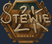 Sticker | Stewie2K (Gold) | London 2018