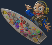 Sticker | Sticker Bomb Surf Ava
