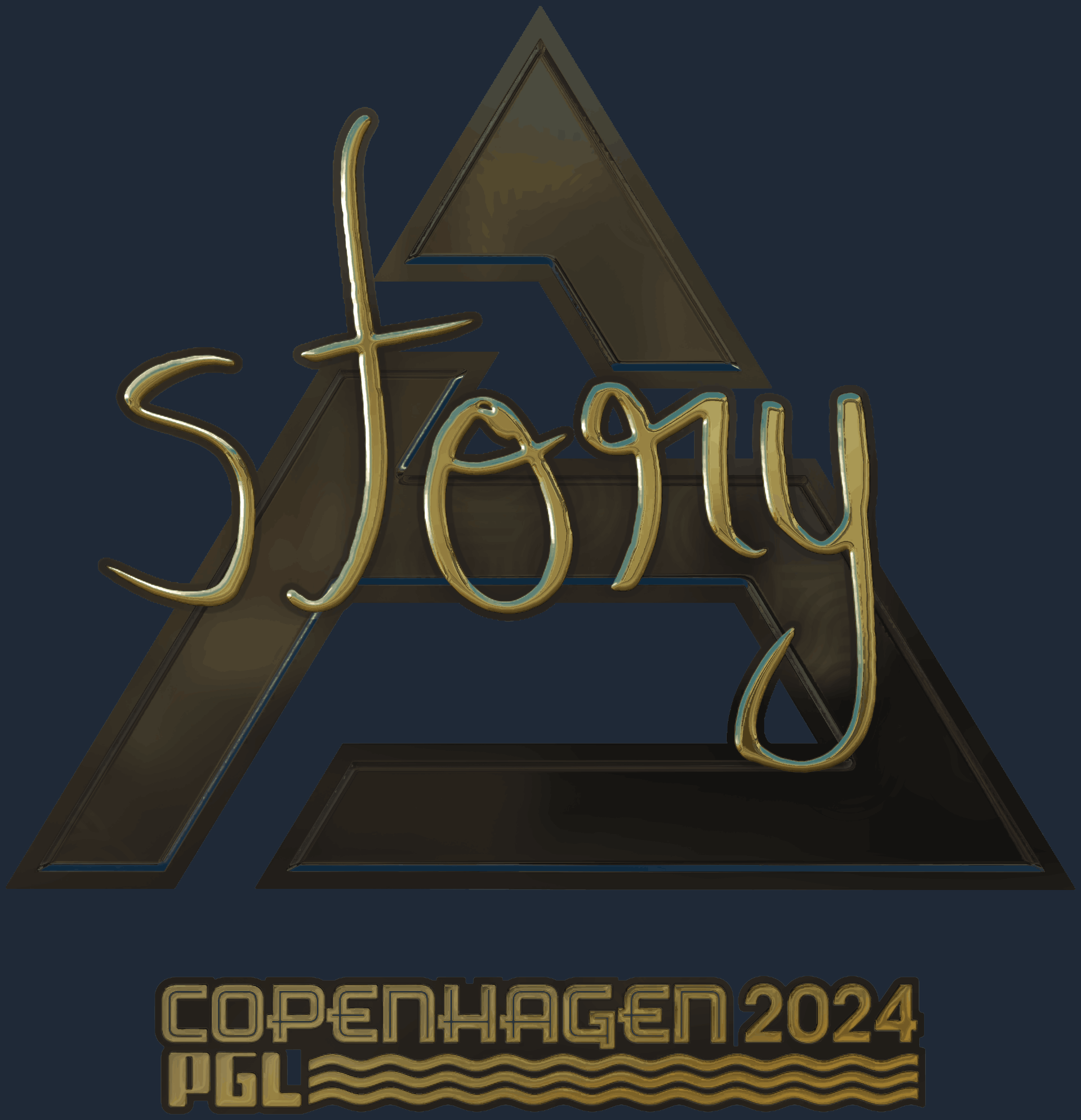 Sticker | story (Gold) | Copenhagen 2024