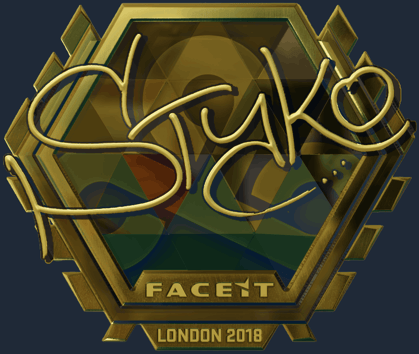 Sticker | STYKO (Gold) | London 2018
