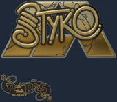 Sticker | STYKO (Gold) | Paris 2023