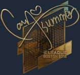 Sticker | Summer (Gold) | Boston 2018