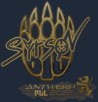 Sticker | syrsoN (Gold) | Antwerp 2022