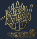 Sticker | tabseN (Gold) | Antwerp 2022 image
