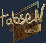 Sticker | tabseN (Gold) | Boston 2018