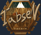 Sticker | tabseN (Gold) | London 2018