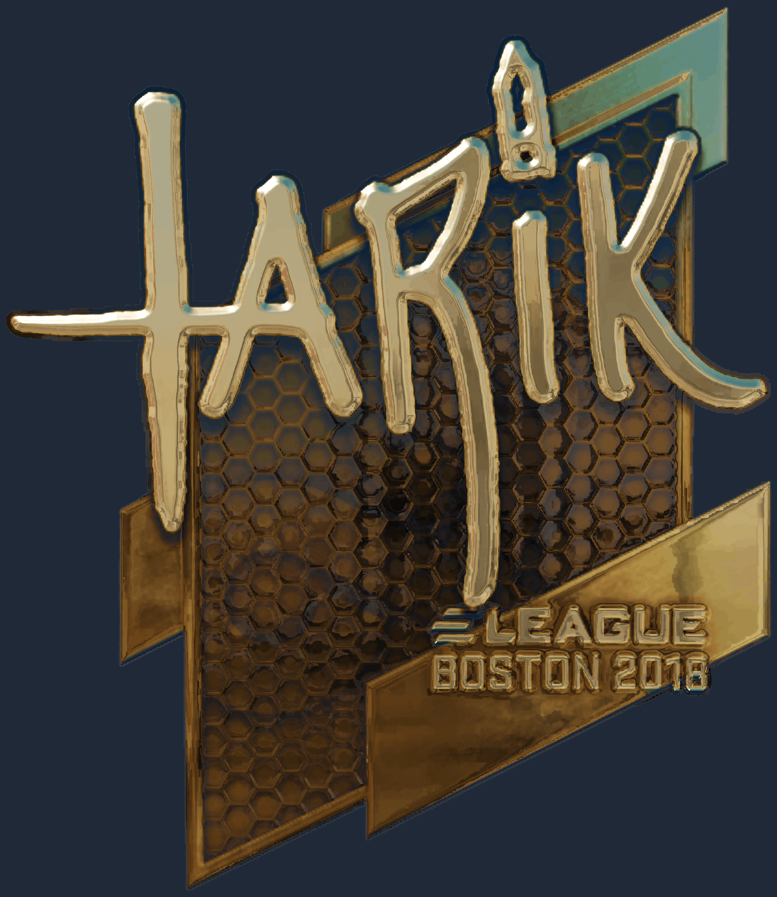 Sticker | tarik (Gold) | Boston 2018