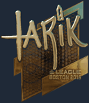 Sticker | tarik (Gold) | Boston 2018