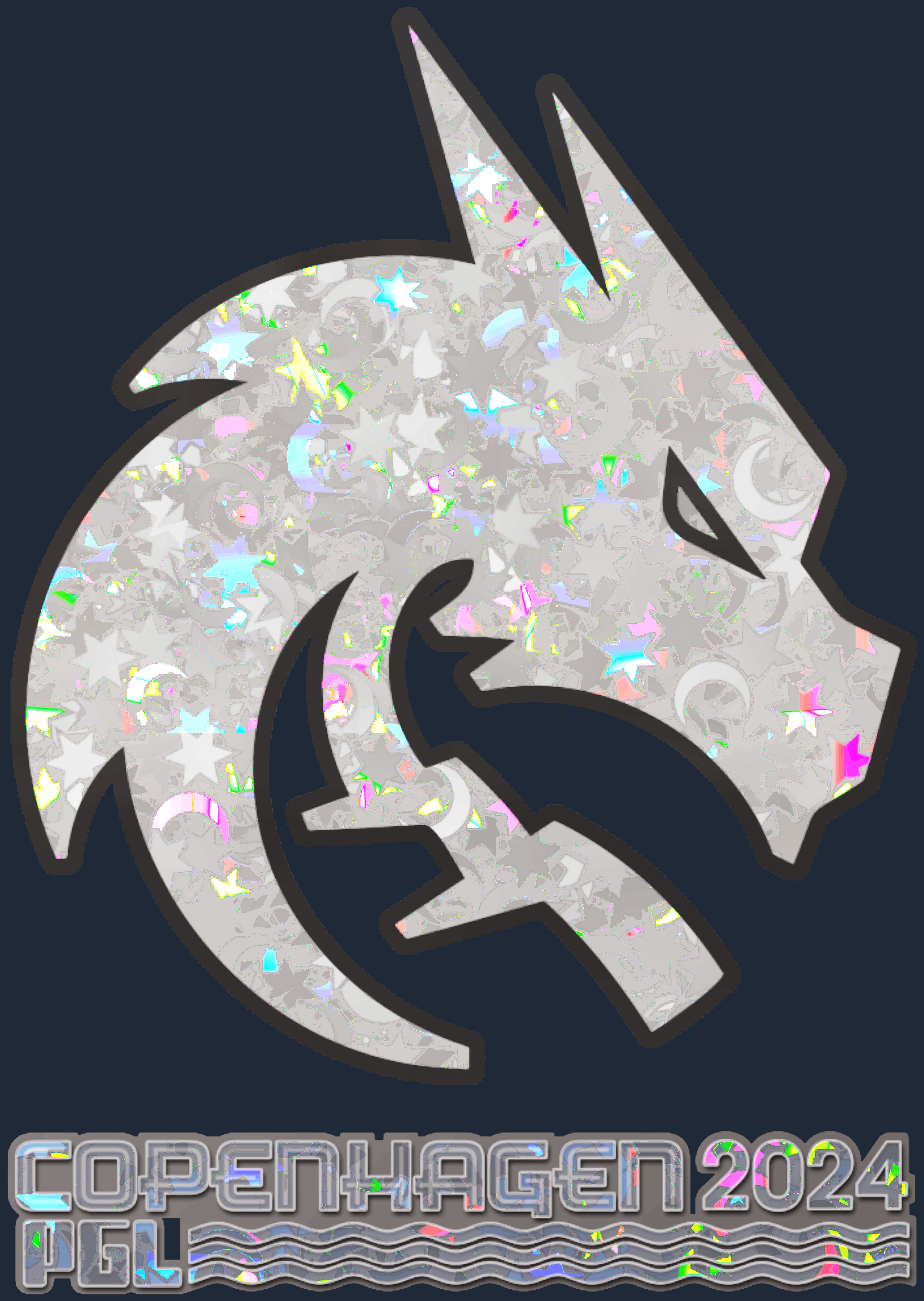 Sticker | Team Spirit (Glitter) | Copenhagen 2024