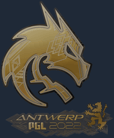 Sticker | Team Spirit (Gold) | Antwerp 2022 image