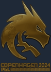 Sticker | Team Spirit (Gold) | Copenhagen 2024
