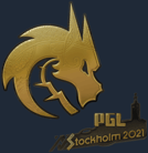 Sticker | Team Spirit (Gold) | Stockholm 2021 image