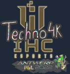 Sticker | Techno4K (Glitter) | Antwerp 2022
