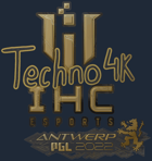 Sticker | Techno4K (Gold) | Antwerp 2022