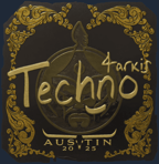 Sticker | Techno4K (Gold) | Austin 2025