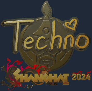 Sticker | Techno4K (Gold) | Shanghai 2024