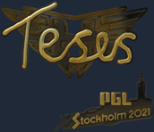 Sticker | TeSeS (Gold) | Stockholm 2021