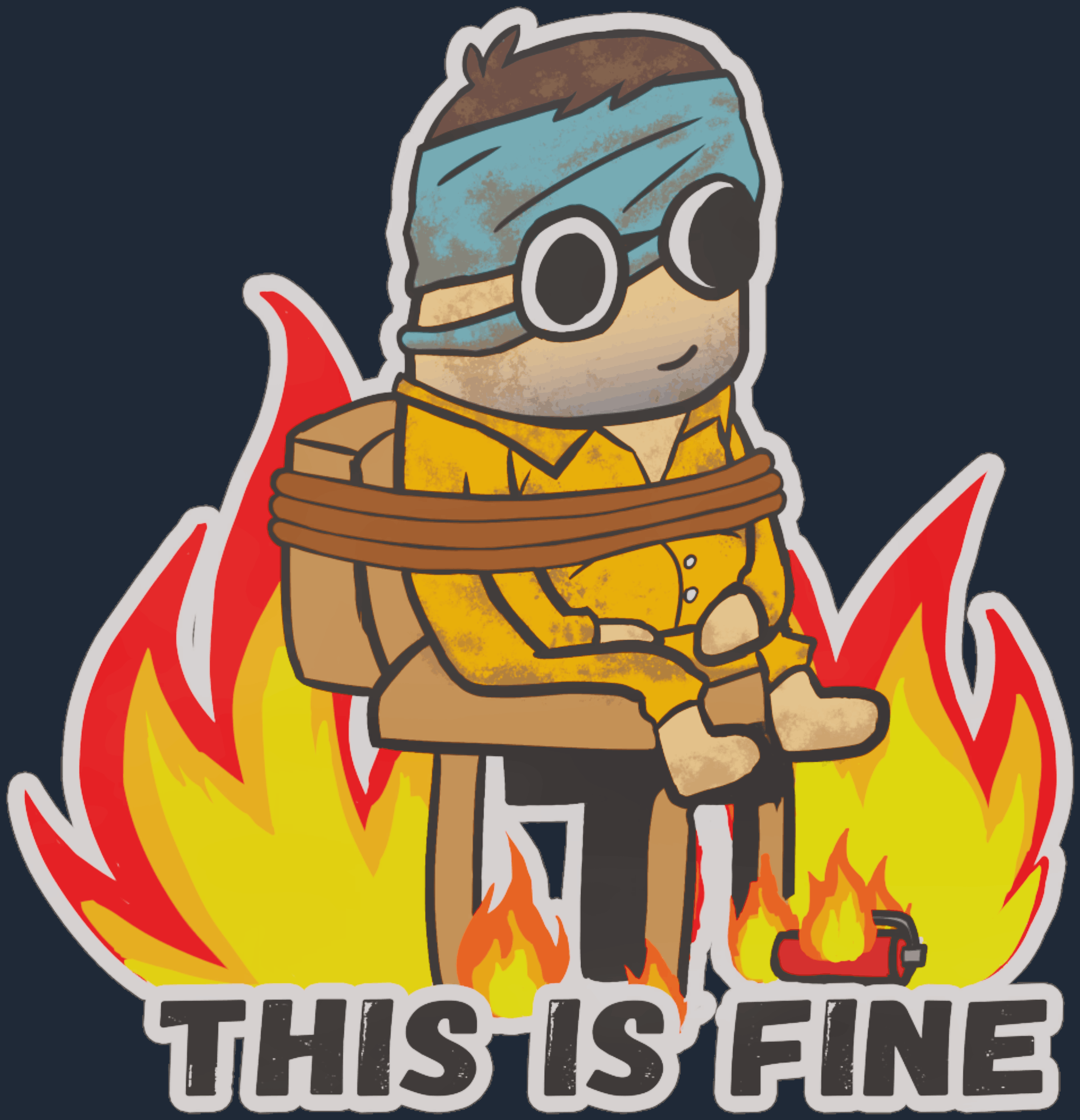 Sticker | This Is Fine (H)