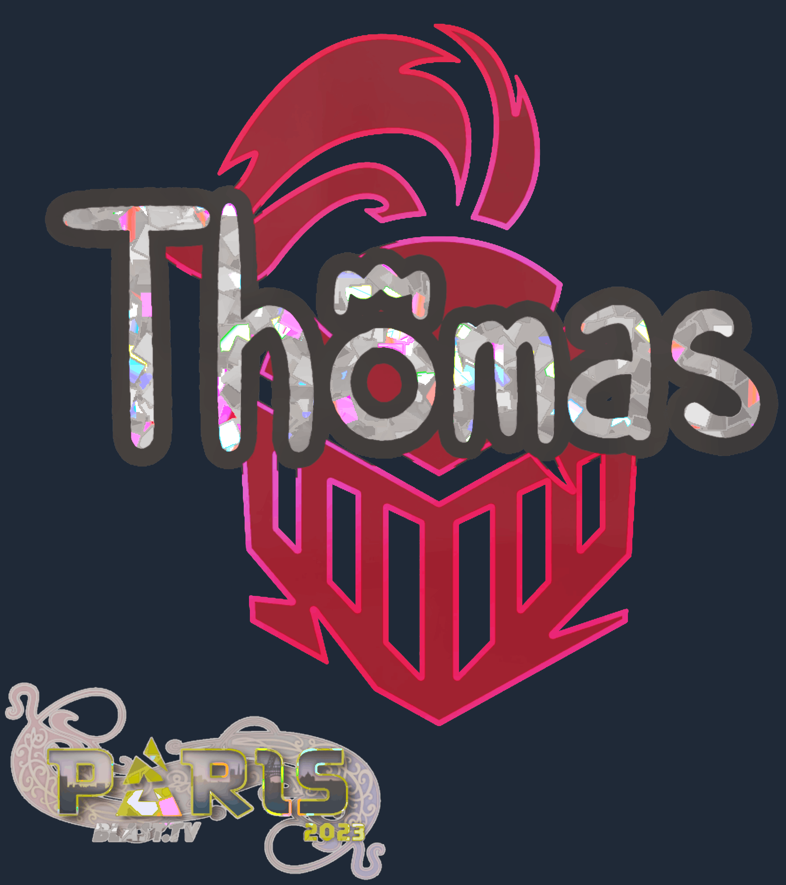 Sticker | Thomas (Glitter) | Paris 2023